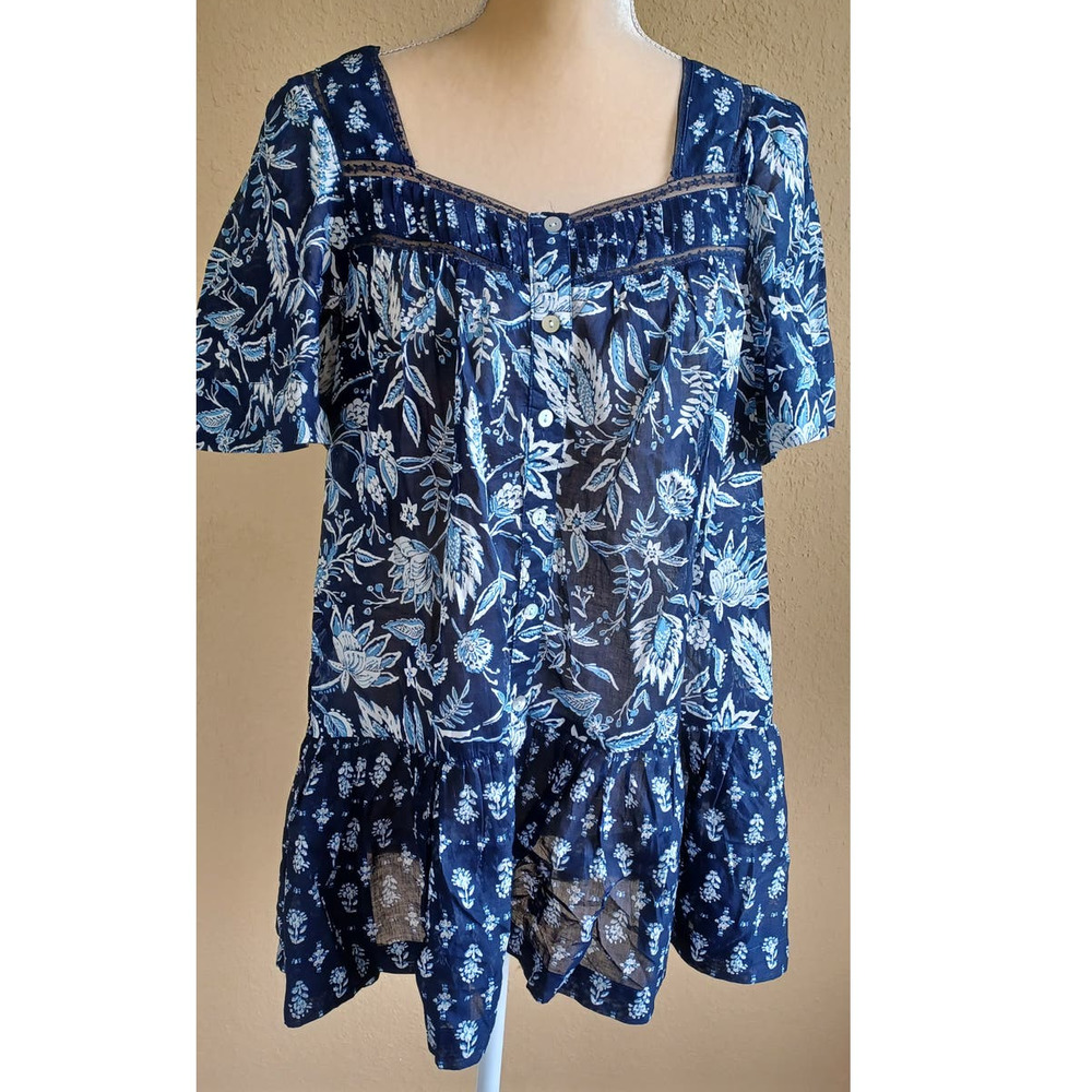 Beach Lunch Lounge beachlunchlounge Collection Paisley Babydoll Flowy Top Medium